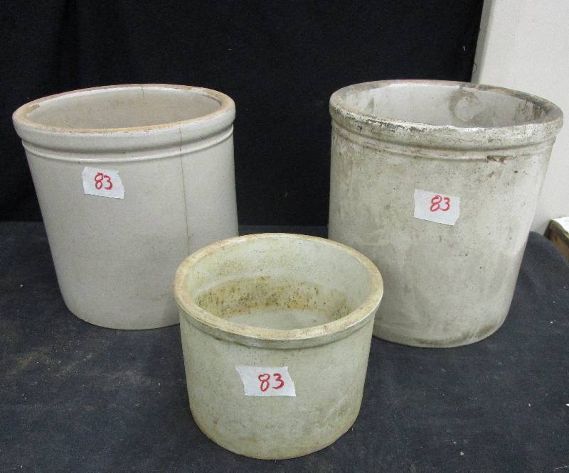 lot 83 image: 3 Crocks