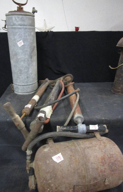 lot 118 image: Old Air Pumps - Rustic Decor