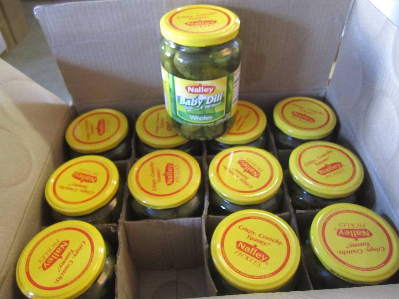 lot 54 image: Case of 12 Jars Whole Baby Dill Pic...