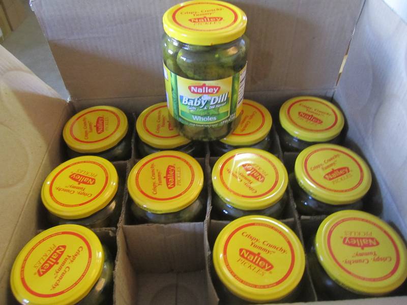 lot 56 image: Case of 12 Jars Whole Baby Dill Pic...
