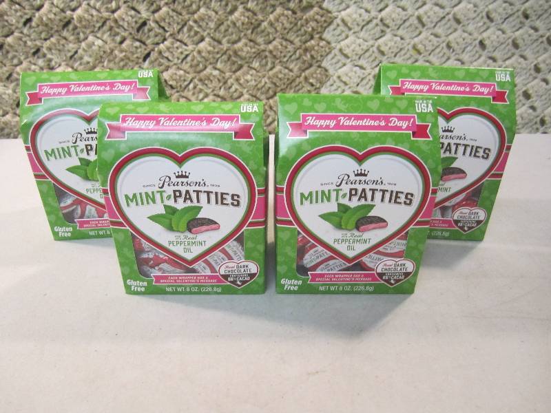lot 78 image: Lot of 4 Boxes Pearsons Mint Pattie...