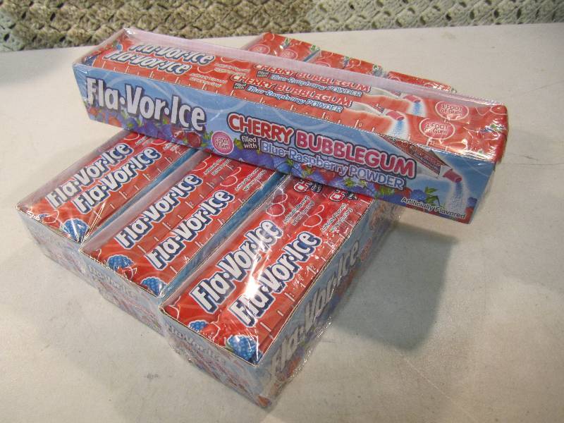 lot 85 image: Lot of 4 Boxes Fla-Vor-Ice Cherry B...