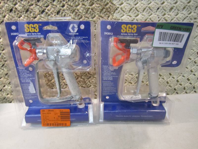 lot 106 image: Lot of 2 SG3 Airless Spray Guns Ope...