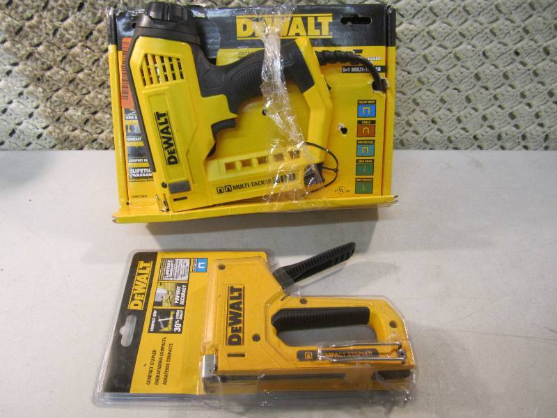 lot 111 image: Dewalt Electric Stapler and Hand St...