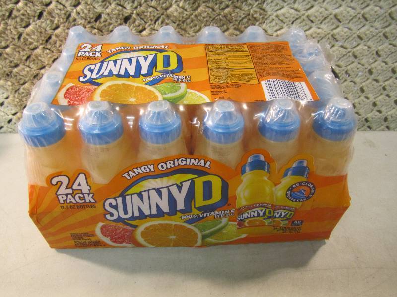 lot 131 image: Case of 24 Bottles Sunny D Tangy Or...