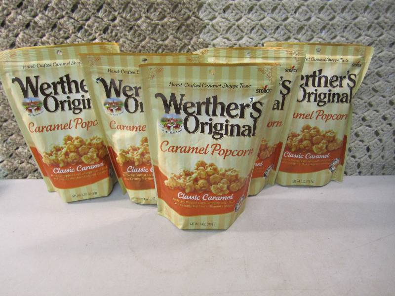 lot 141 image: Lot of 5 Bags Werthers Original Car...