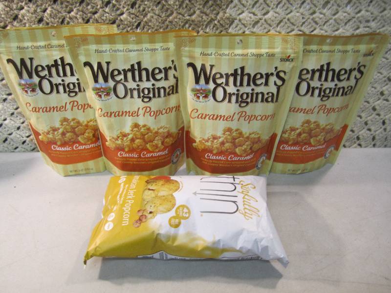 lot 142 image: Mix Lot of 4 Bags Werthers Original...