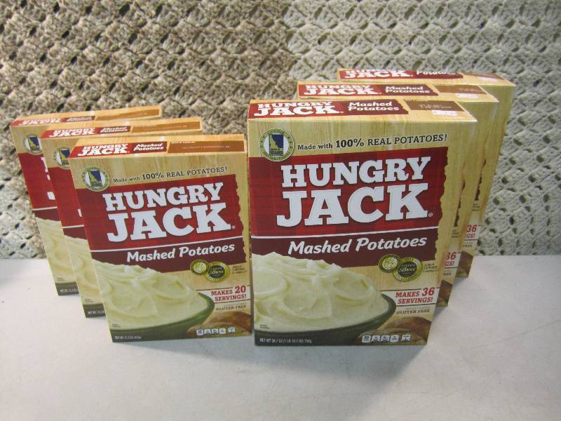lot 154 image: Lot of 6 Boxes Hungry Jack Instant ...