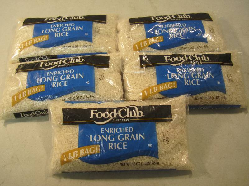 lot 159 image: 5 Pounds of Enriched Long Grain Ric...