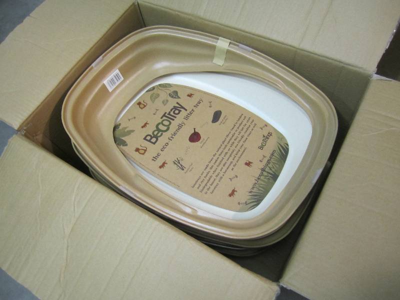lot 191 image: Case of 5 Beco Tray Cat Litter Tray...