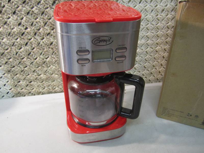 lot 202 image: Ginnys Brand 12 Cup Coffee Maker O...
