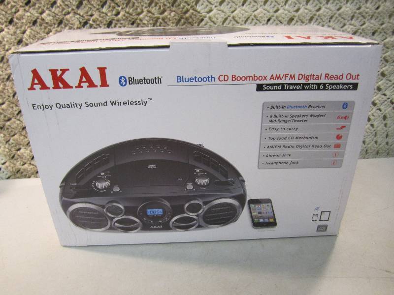 lot 213 image: Akia CE2300-BT Bluetooth Boombox Op...