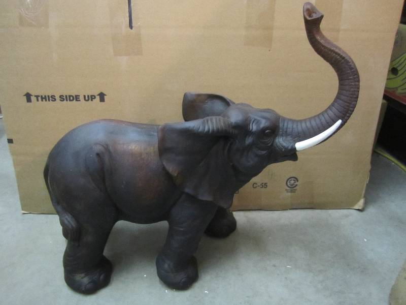 lot 243 image: Big Elephant FigureStatue Approx 2...