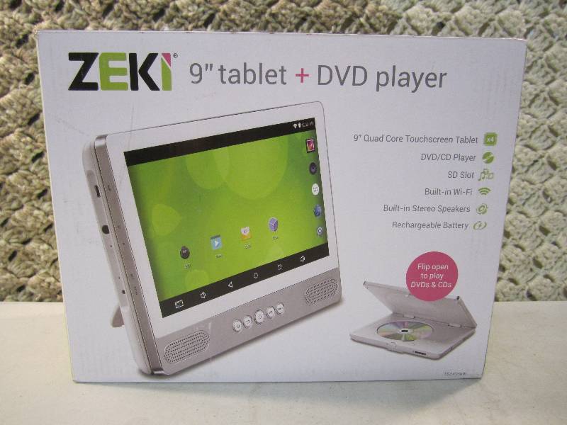 lot 308 image: Zeki 9 Tablet  DVD Player Open Bo...