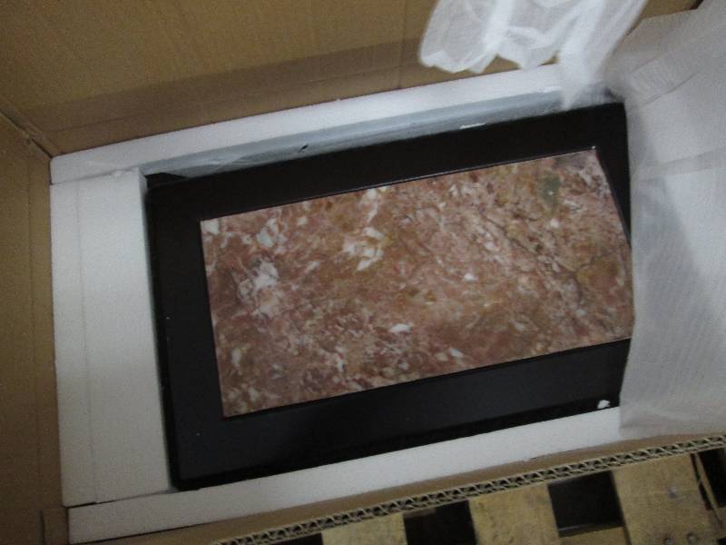 lot 99 image: Marble Top Sofa Server open box Ret...