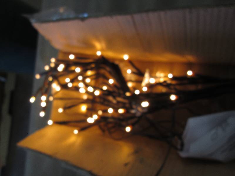 lot 111 image: Lit Branch Dcor Piece with Flower...