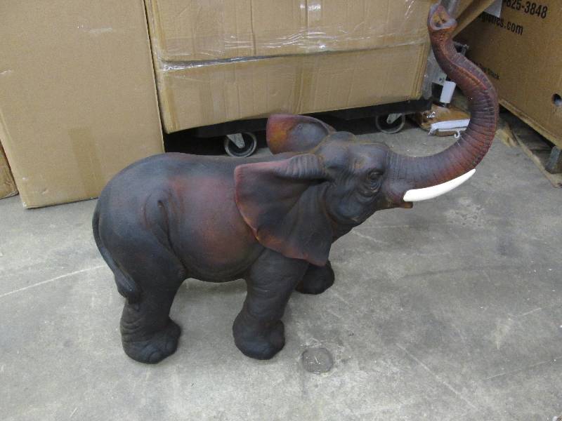 lot 128 image: Large Dcor Elephant 25 inches hig...