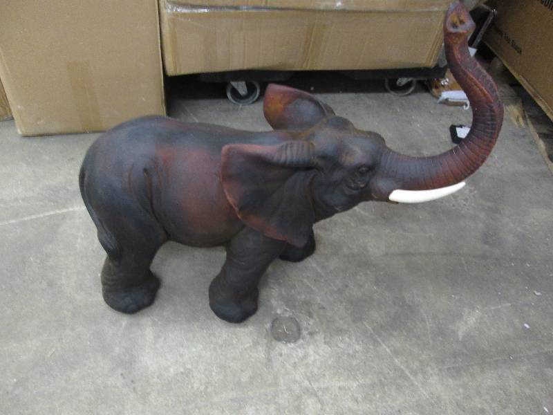 lot 129 image: Large Dcor Elephant 25 inches hig...