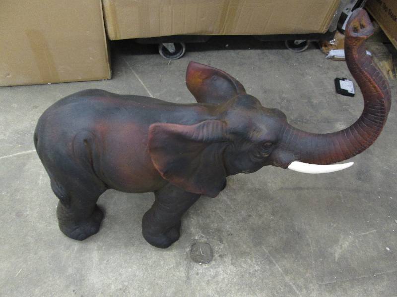lot 130 image: Large Dcor Elephant 25 inches hig...