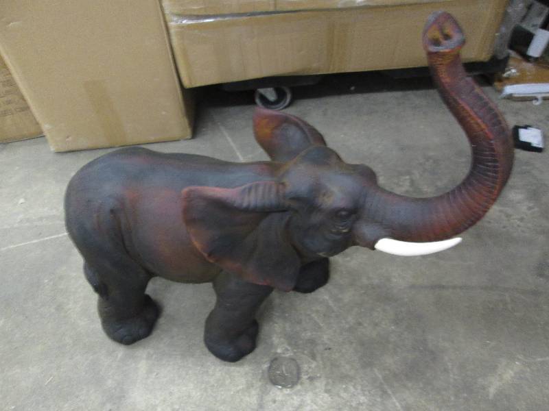 lot 131 image: Large Dcor Elephant 25 inches hig...