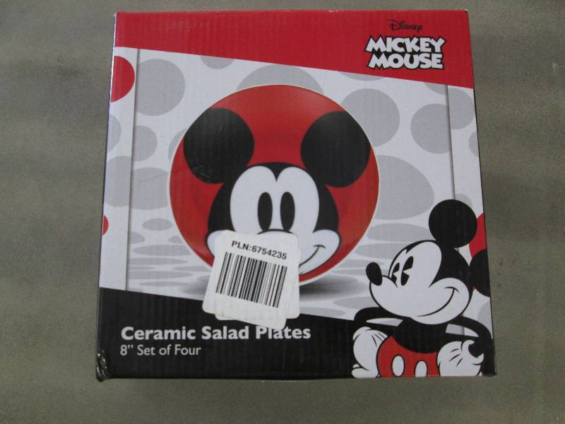 lot 135 image: Mickey Mouse Ceramic 8 Salad Plate...