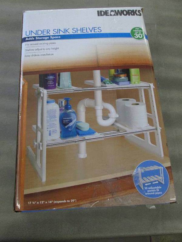 lot 139 image: Under Sink Shelves open box Retail ...