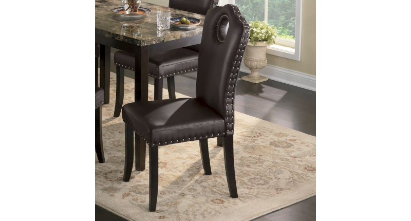 lot 2 image: Nailhead Dining Chair open box Reta...