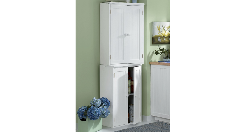 lot 5 image: Stacking Cabinet in White (2 Shown)...