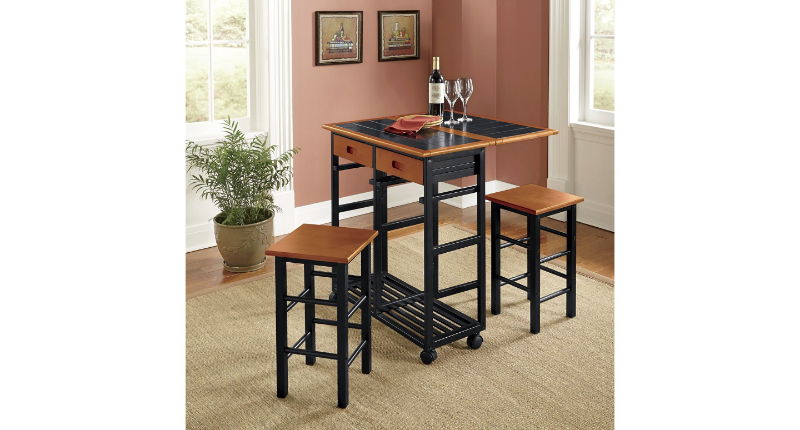 lot 22 image: 2-In-1 Kitchen Island Set open box ...