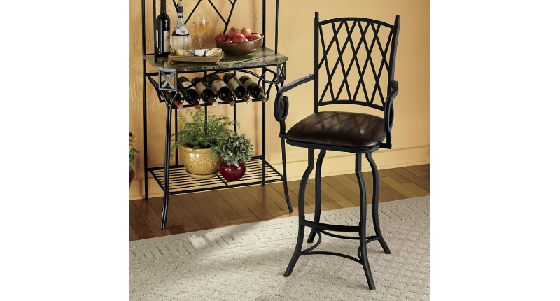 lot 100 image: Lattice Bar Stool open box Retail $...