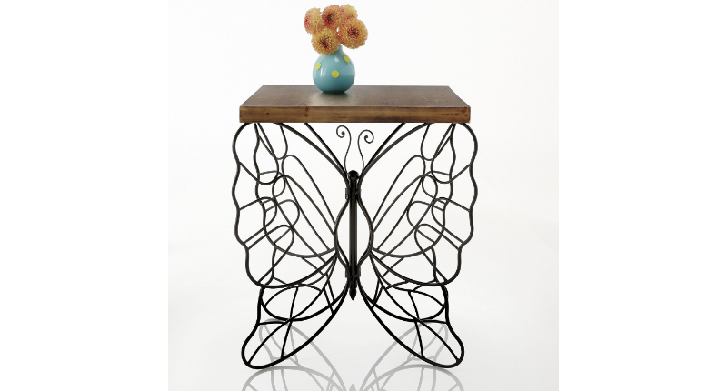 lot 165 image: Butterfly End Table open box Retail...