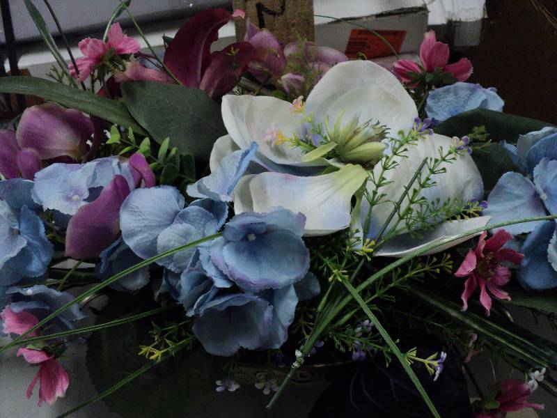 Large tabletop floral arrangement i...