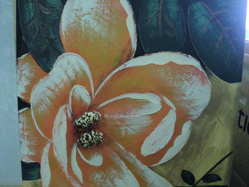 28 square canvas flower picture...