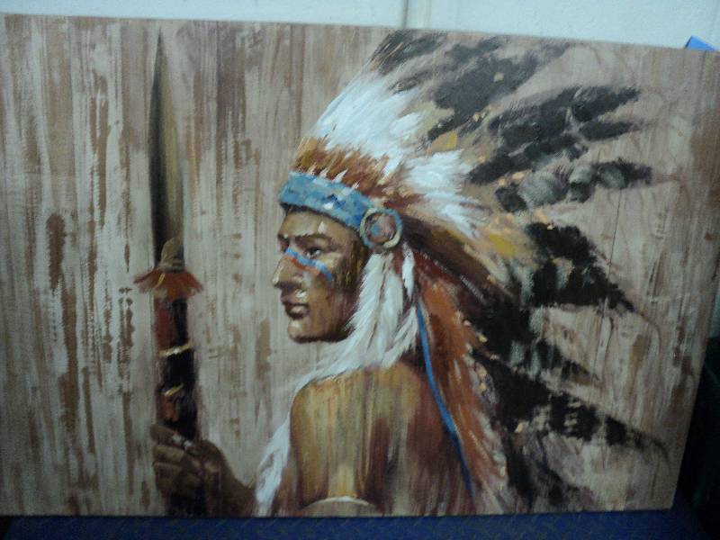 Indian canvas picture 32x47...