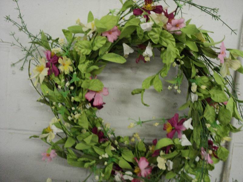 floral wreath...