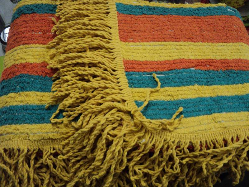 twin size chenille bedspread...