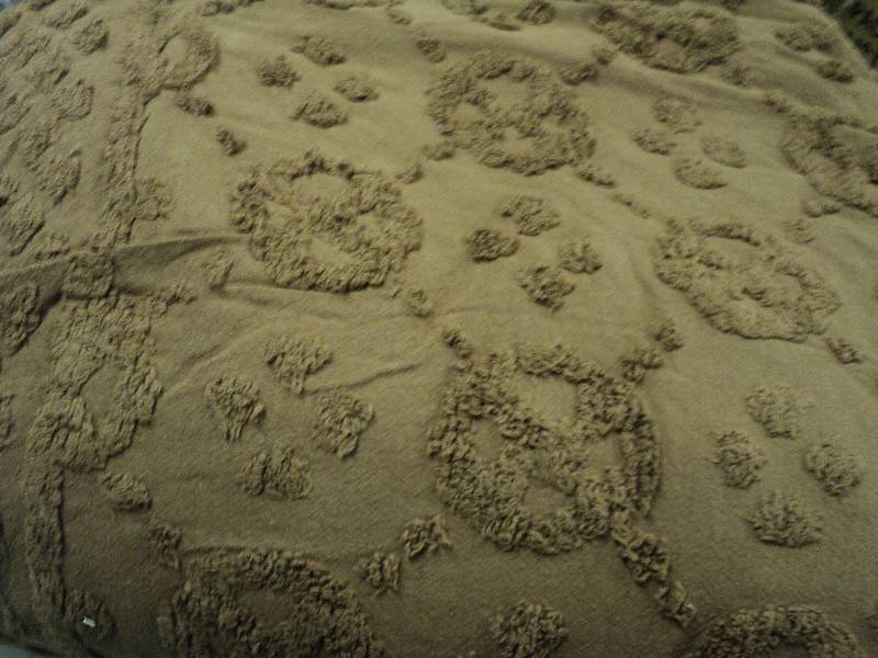 brown king size chenille bedspread ...