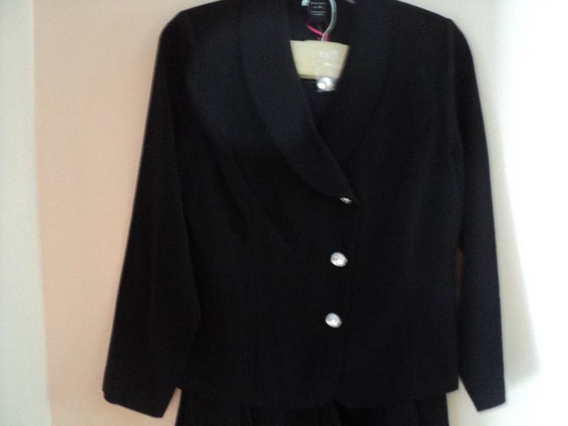 Midnight Velvet black skirt and jac...