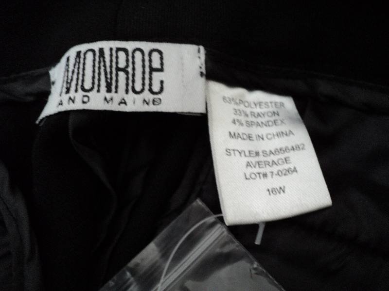 Monroe and Main black slacks size 1...