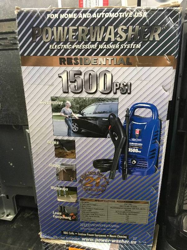 Residential 1500PSI Powerwasher