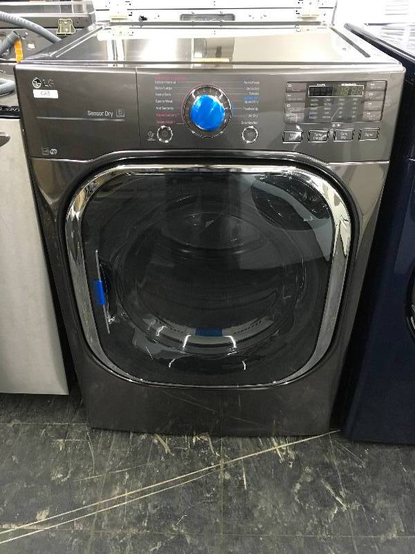 LG Gray Gas Front Load Dryer