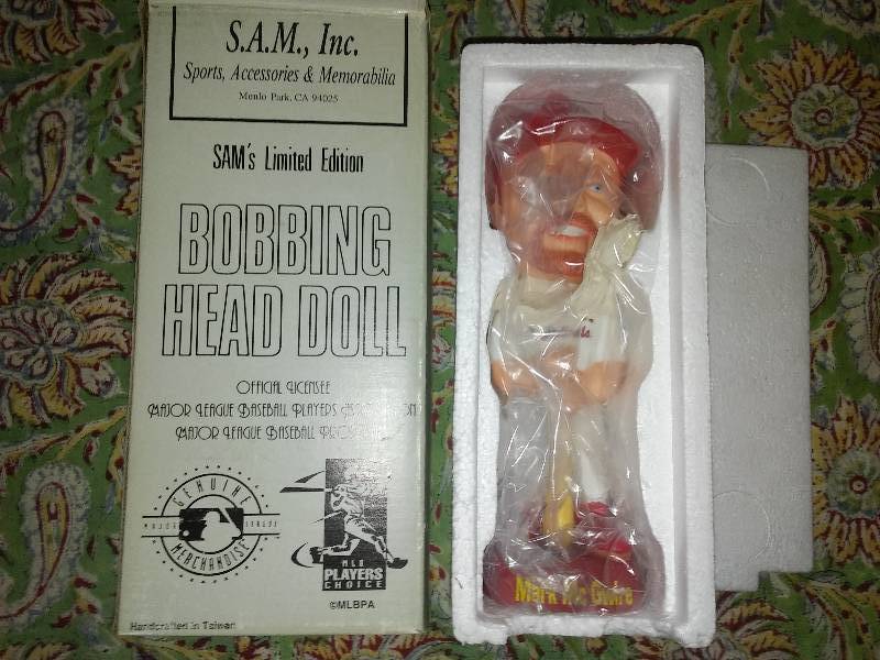 lot 2 image: Mark McGwire Bobbing Head Doll