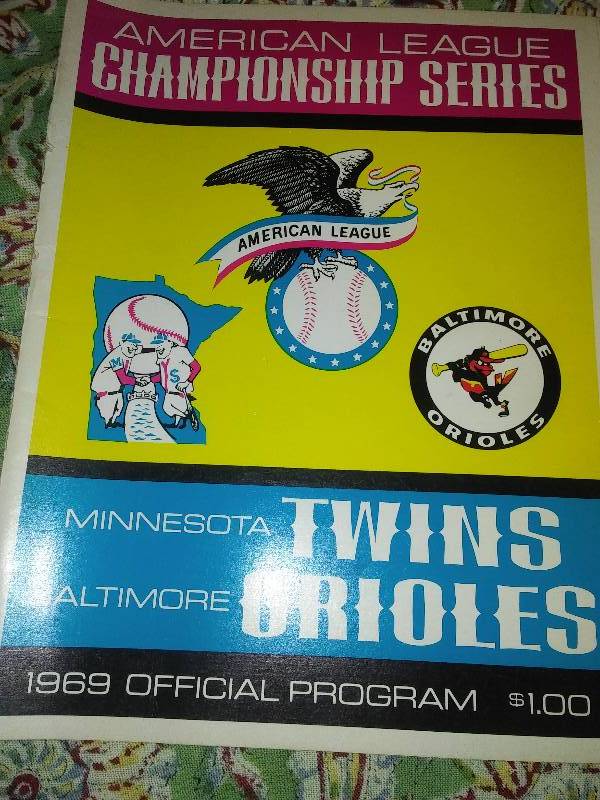 lot 13 image: MN Twins 1969 A. L. Championship Series