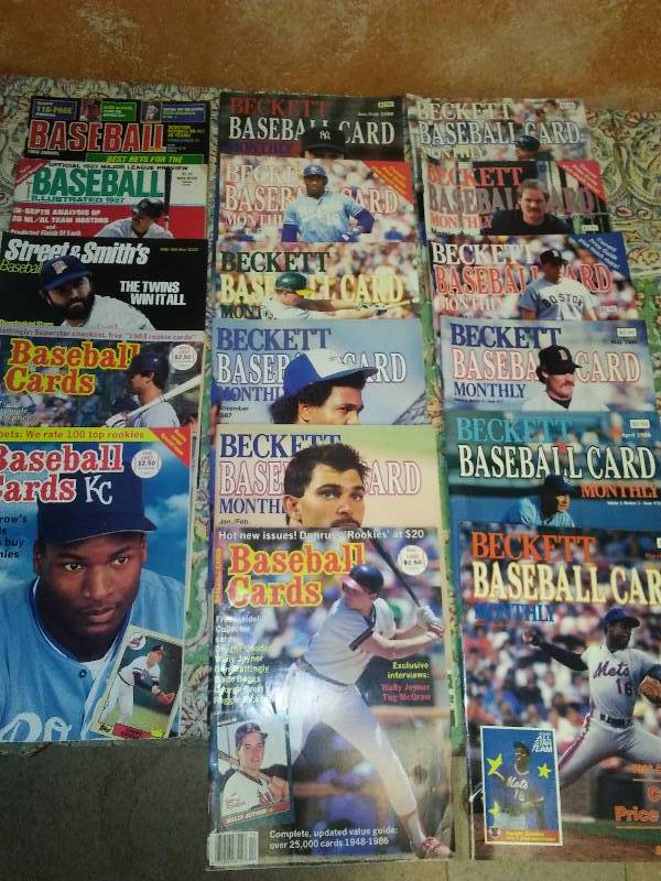 lot 14 image: 18 Baseball Magazines,