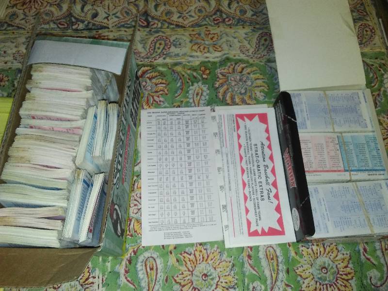 lot 39 image: Strat-O-Matic Game Cards 1987 and 2000