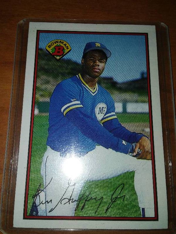 lot 55 image: Ken Griffey Jr. Bowman Rookie card
