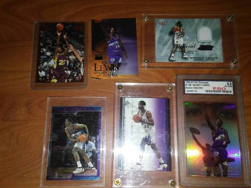 lot 56 image: NBA MN Gophers, Quincy Lewis 6 cards.