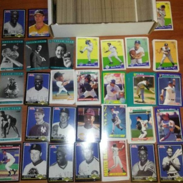 lot 57 image: Fleer 2002 11 inches of cards.