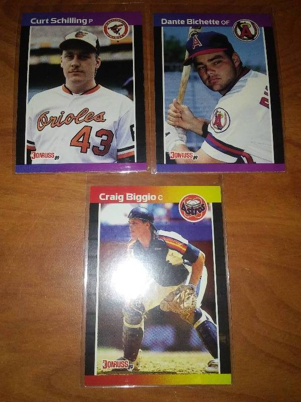 lot 78 image: Donruss MLB 1989 Rookie Cards.  Curt Schilling,