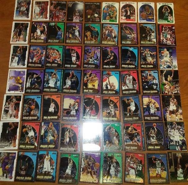 lot 83 image: 3.25 in. thick NBA Superstars.  Pippen, Dirk, Dumars,